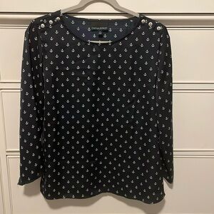 Anchor Print Blouse